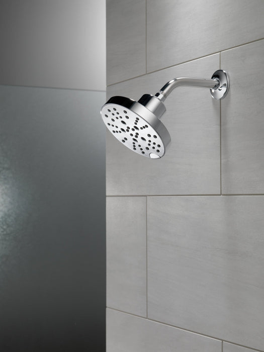 Delta Universal Showering Components 52668 H2OKINETIC 5-Setting Contemporary Raincan Shower Head, lumicoat chrome - view 4