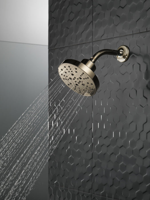 Delta Universal Showering Components 52668 H2OKINETIC 5-Setting Contemporary Raincan Shower Head, lumicoat polished...