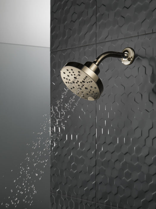 Delta Universal Showering Components 52668 H2OKINETIC 5-Setting Contemporary Raincan Shower Head, lumicoat polished...