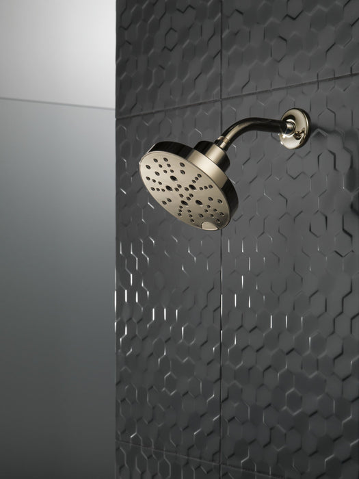 Delta Universal Showering Components 52668 H2OKINETIC 5-Setting Contemporary Raincan Shower Head, lumicoat polished...