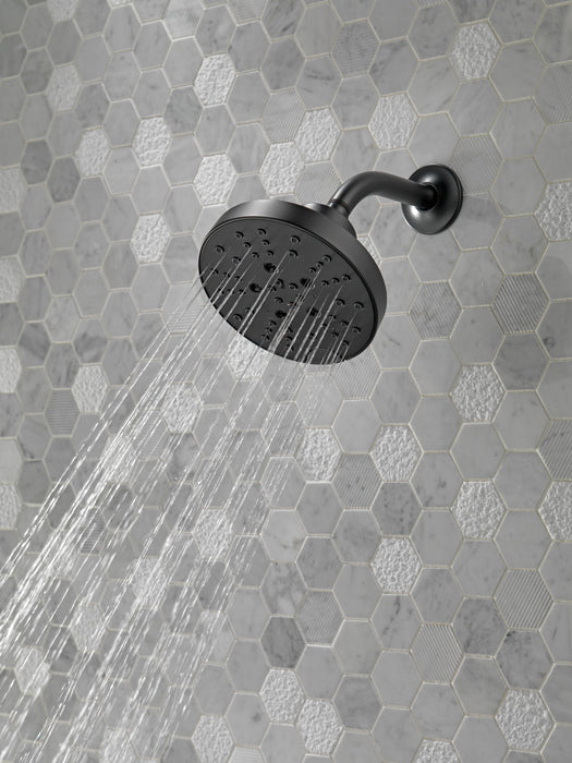 Delta Universal Showering Components 52668 H2OKINETIC 5-Setting Contemporary Raincan Shower Head, matte black - view 3