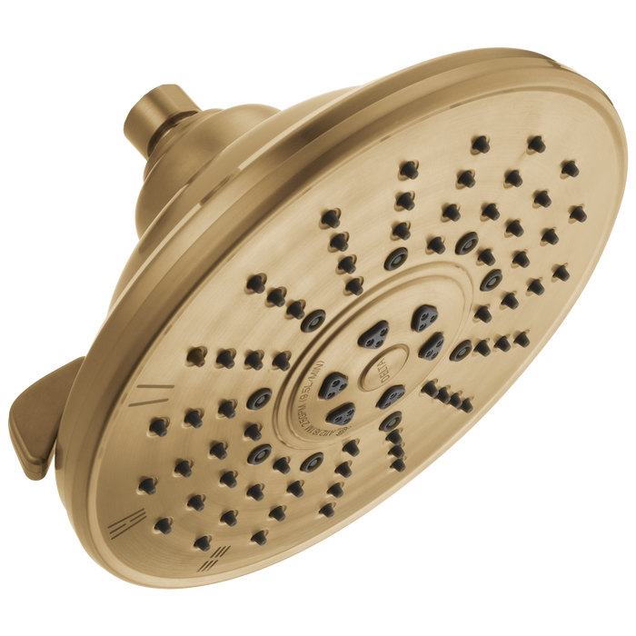 Delta Universal Showering Components 52680 3-Setting Raincan Shower Head, champagne bronze