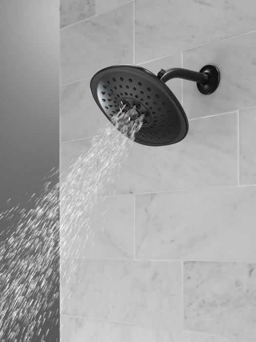 Delta Universal Showering Components 52686 H2OKINETIC 3-Setting Raincan Shower Head, matte black - view 5