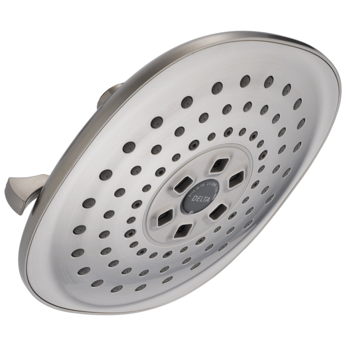Delta Universal Showering Components 52686 H2OKINETIC 3-Setting Raincan Shower Head, stainless