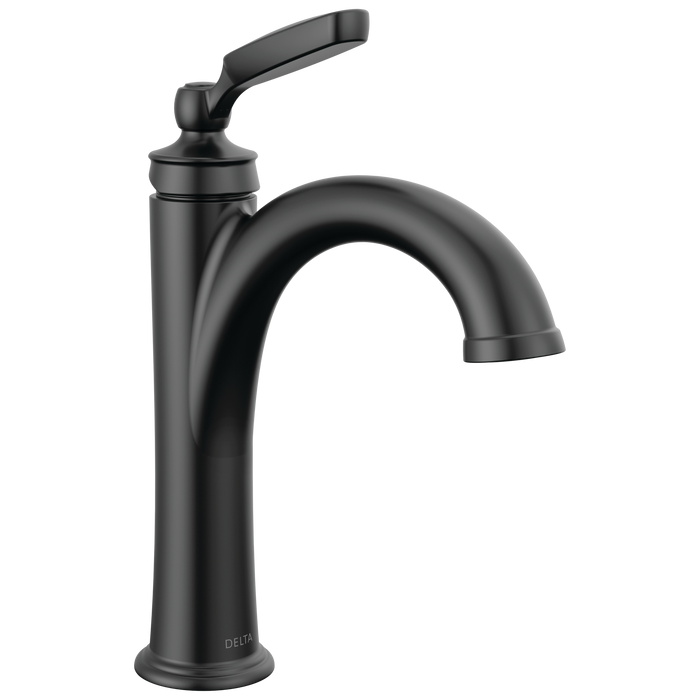 Delta Woodhurst 532 Single Handle Bathroom Faucet, matte black