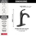 Delta Woodhurst 532 Single Handle Bathroom Faucet, matte black - view 2