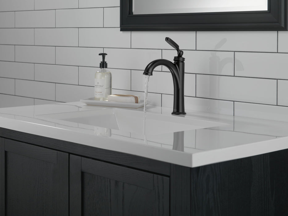 Delta Woodhurst 532 Single Handle Bathroom Faucet, matte black - view 5
