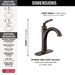Delta Woodhurst 532 Single Handle Bathroom Faucet, venetian bronze - view 5