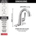 Delta Kayra 533LF Single Handle Bathroom Faucet, chrome 3 - view 5