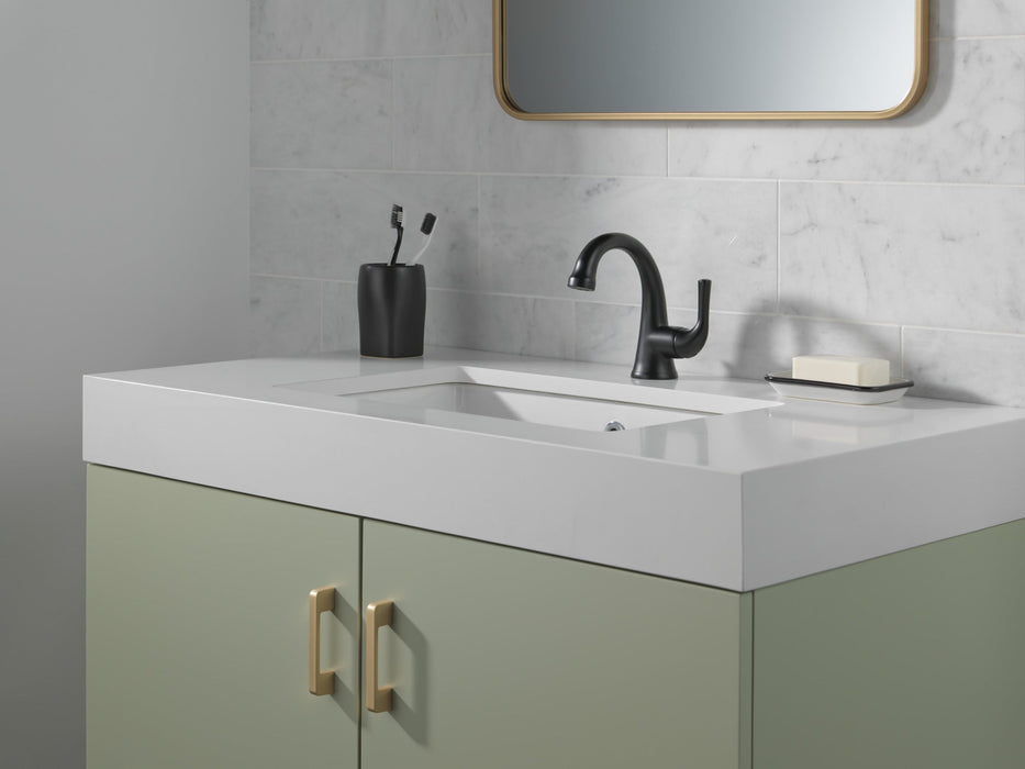 Delta Kayra 533LF Single Handle Bathroom Faucet, matte black 3 - view 3