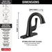 Delta Kayra 533LF Single Handle Bathroom Faucet, matte black 3 - view 5