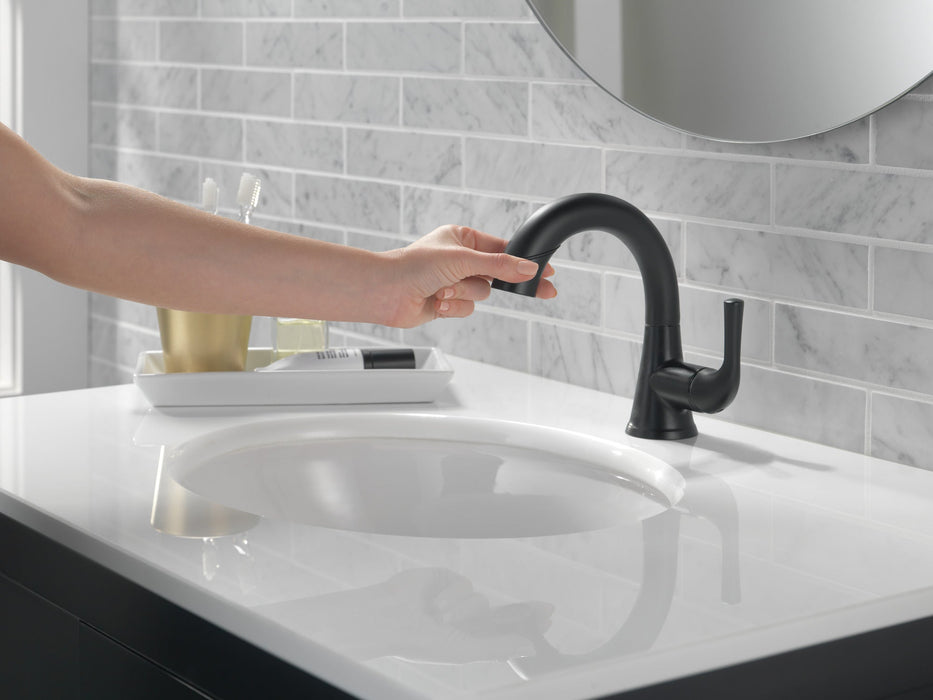 Delta Kayra 533LF Single Handle Bathroom Faucet, matte black - view 5