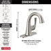 Delta Kayra 533LF Single Handle Bathroom Faucet, stainless 3 - view 2