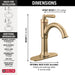 Delta Saylor 535 Single Handle Bathroom Faucet, champagne bronze - view 2