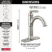 Delta Saylor 535 Single Handle Bathroom Faucet, stainless - view 2