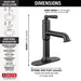Delta Saylor 536 Single Handle Bathroom Faucet, matte black - view 4