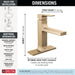 Delta Velum 537 Single Handle Bathroom Faucet, champagne bronze - view 2