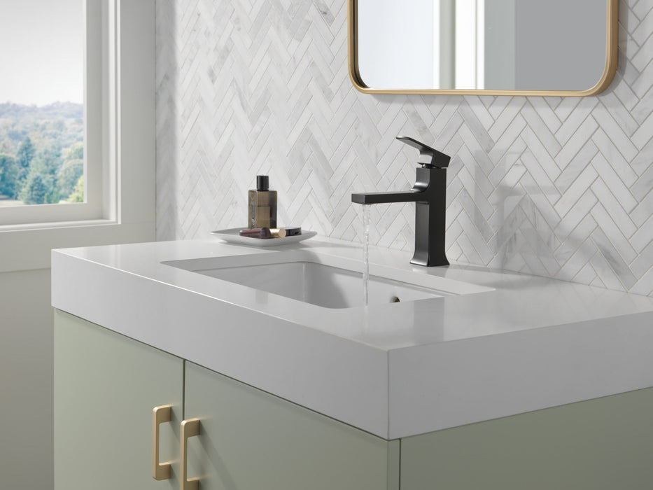 Delta Velum 537 Single Handle Bathroom Faucet, matte black - view 3