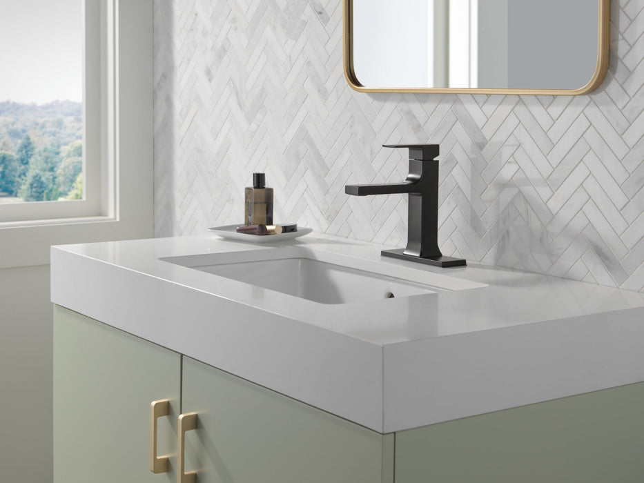 Delta Velum 537 Single Handle Bathroom Faucet, matte black - view 4