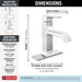 Delta Velum 539 Single Handle Bathroom Faucet, chrome - view 2
