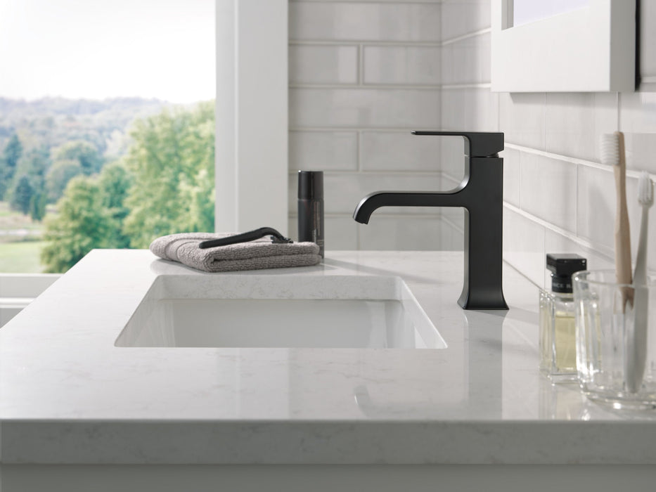 Delta Velum 539 Single Handle Bathroom Faucet, matte black - view 3