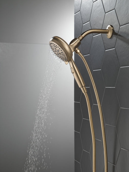 Delta Universal Showering Components 54810 7-Setting SureDock Magnetic Hand Shower, champagne bronze - view 4