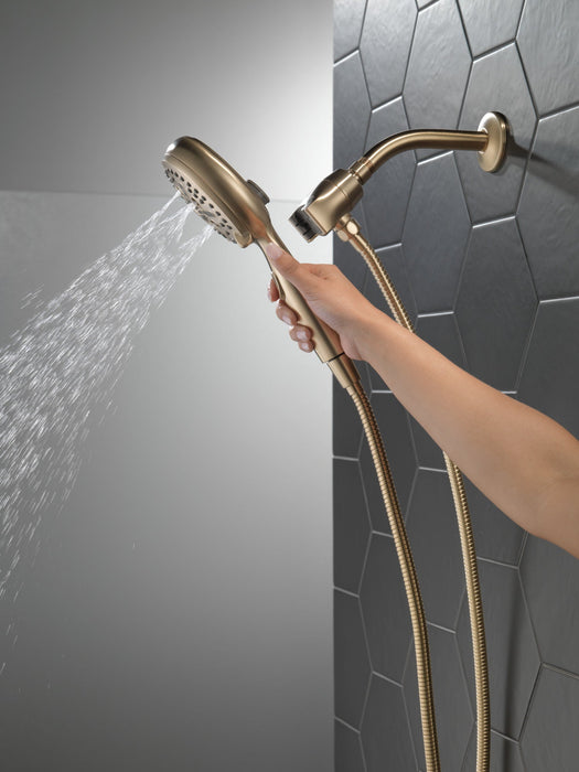 Delta Universal Showering Components 54810 7-Setting SureDock Magnetic Hand Shower, champagne bronze - view 5