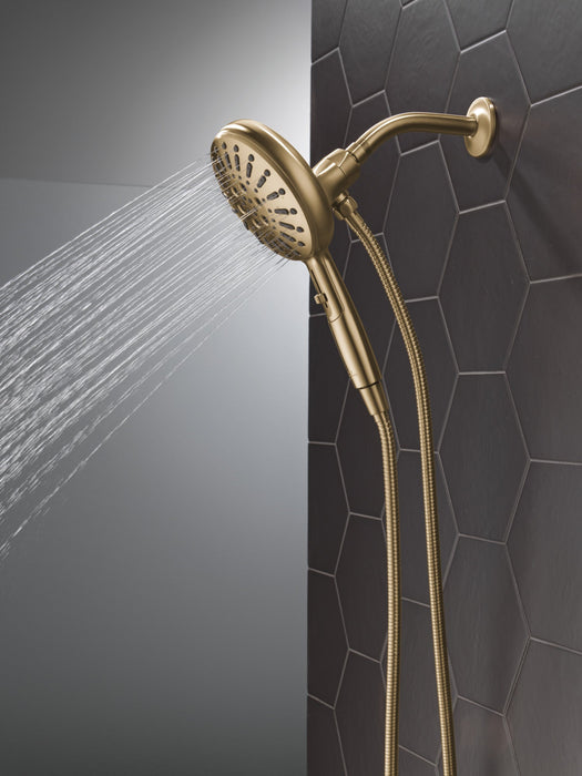 Delta Universal Showering Components 54910 7-Setting SureDock Magnetic Hand Shower, lumicoat champagne bronze - view 4