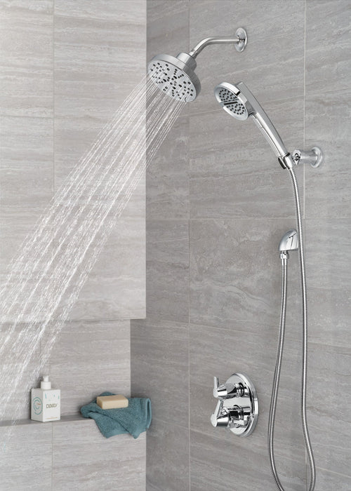Delta Universal Showering Components 55386 3-Setting Wall Mount Handshower, lumicoat chrome - view 4
