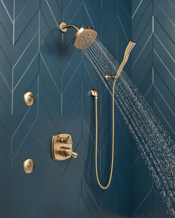 Delta Universal Showering Components 55421 H2OKINETIC Single-Setting Adjustable Wall Mount Hand Shower, champagne bronze...