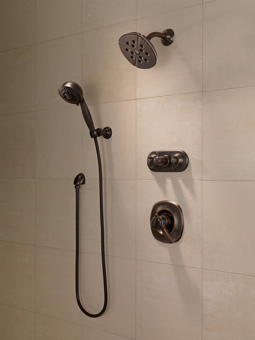 Delta Universal Showering Components 55445 H2OKINETIC 5-Setting Adjustable Wall Mount Hand Shower, venetian bronze - view 4