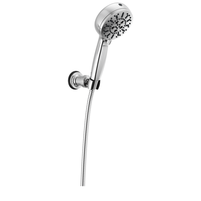 Delta Universal Showering Components 55884 7-Setting Wall Mount Hand Shower with Cleaning Spray, lumicoat chrome
