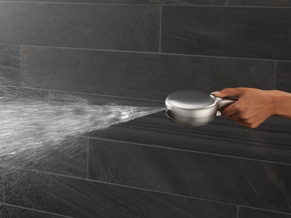 Delta Universal Showering Components 55884 7-Setting Wall Mount Hand Shower with Cleaning Spray, lumicoat stainless - view 5