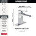 Delta Ara 568LF Single Handle Channel Bathroom Faucet, chrome 3 - view 2