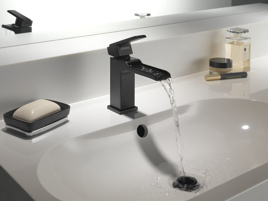 Delta Ara 568LF Single Handle Channel Bathroom Faucet, matte black 3 - view 2