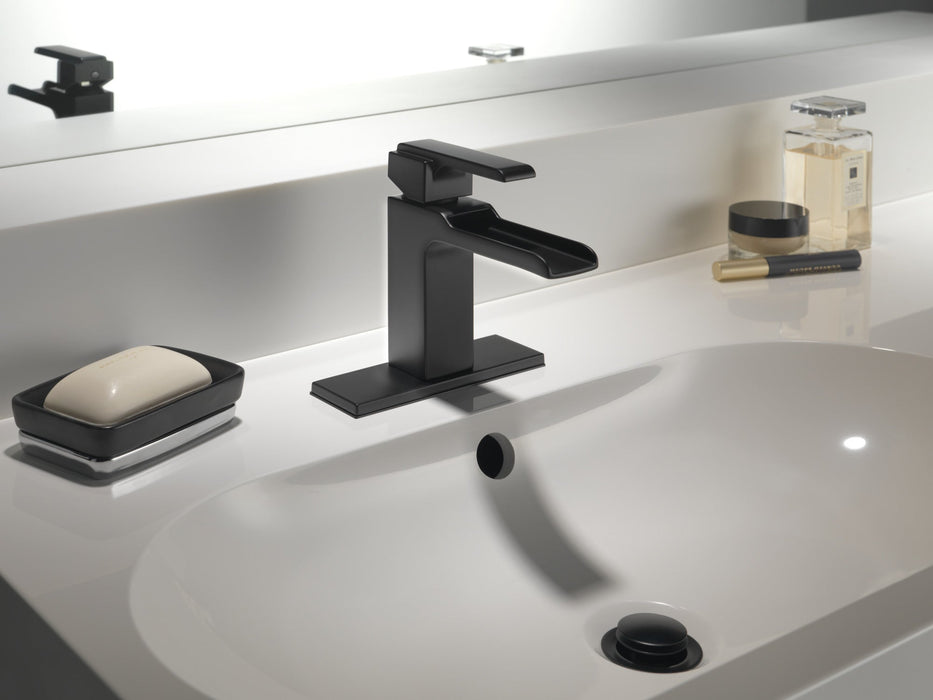 Delta Ara 568LF Single Handle Channel Bathroom Faucet, matte black 3 - view 4