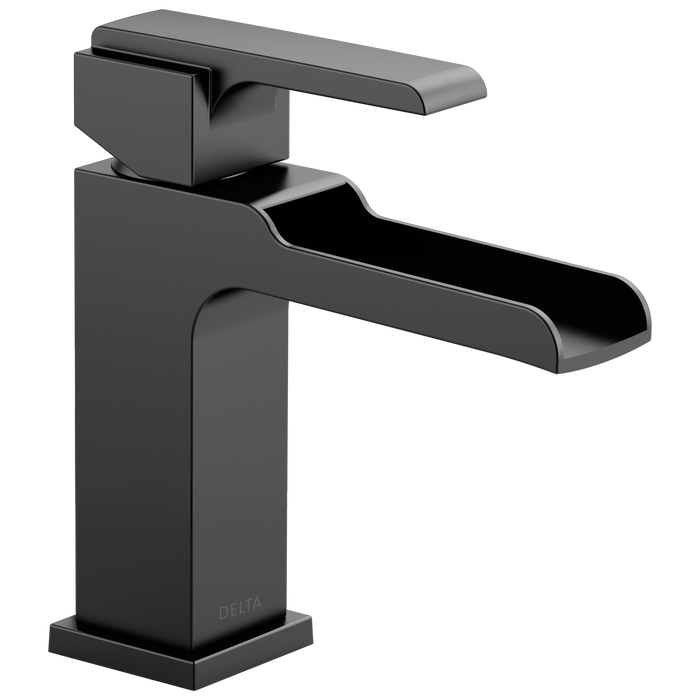 Delta Ara 568LF Single Handle Channel Bathroom Faucet, matte black