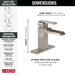 Delta Ara 568LF Single Handle Channel Bathroom Faucet, stainless 3 - view 2