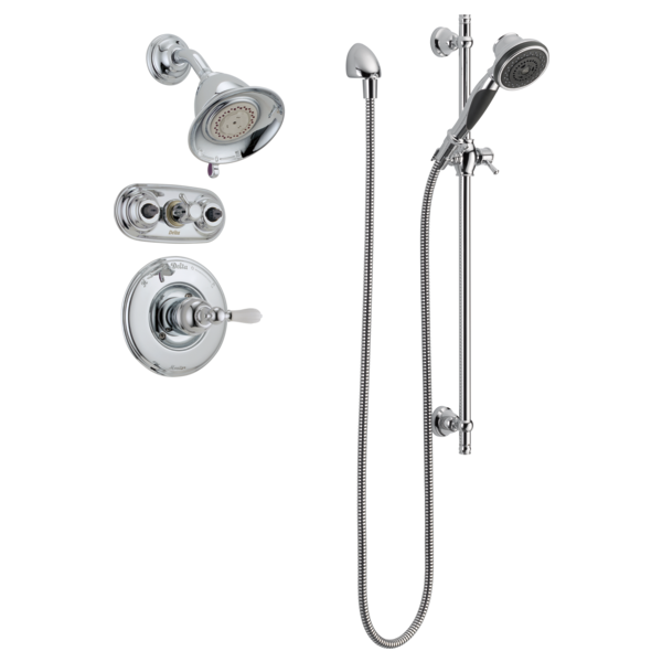 Delta 57021 Premium 3-Setting Slide Bar Hand Shower, champagne bronze - view 4