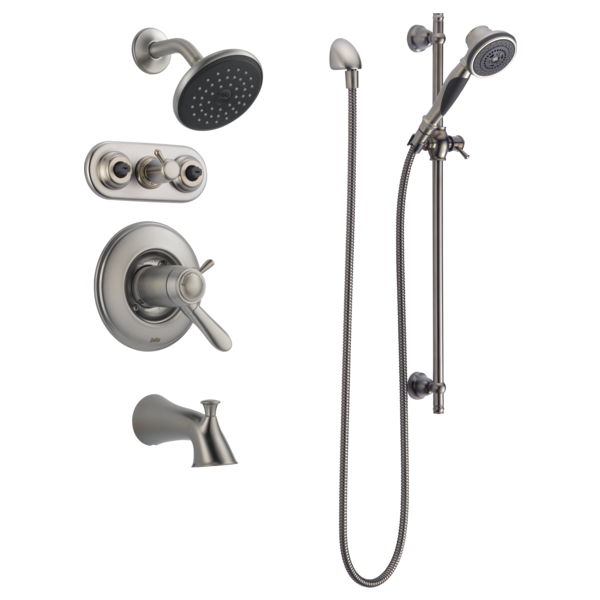 Delta 57021 Premium 3-Setting Slide Bar Hand Shower, stainless - view 3