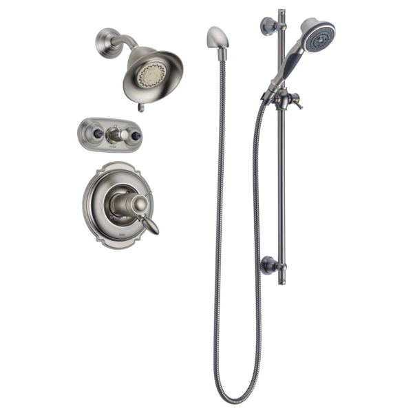 Delta 57021 Premium 3-Setting Slide Bar Hand Shower, stainless - view 4