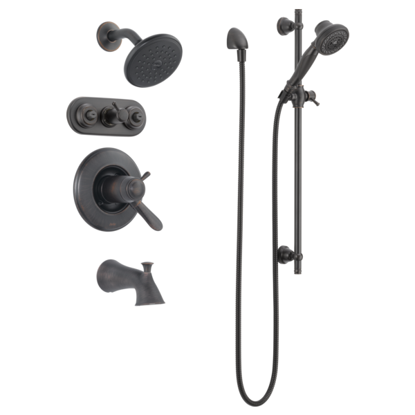 Delta 57021 Premium 3-Setting Slide Bar Hand Shower, venetian bronze - view 3