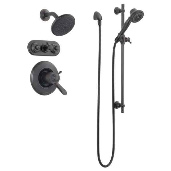 Delta 57021 Premium 3-Setting Slide Bar Hand Shower, venetian bronze - view 4