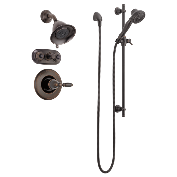 Delta 57021 Premium 3-Setting Slide Bar Hand Shower, venetian bronze - view 5