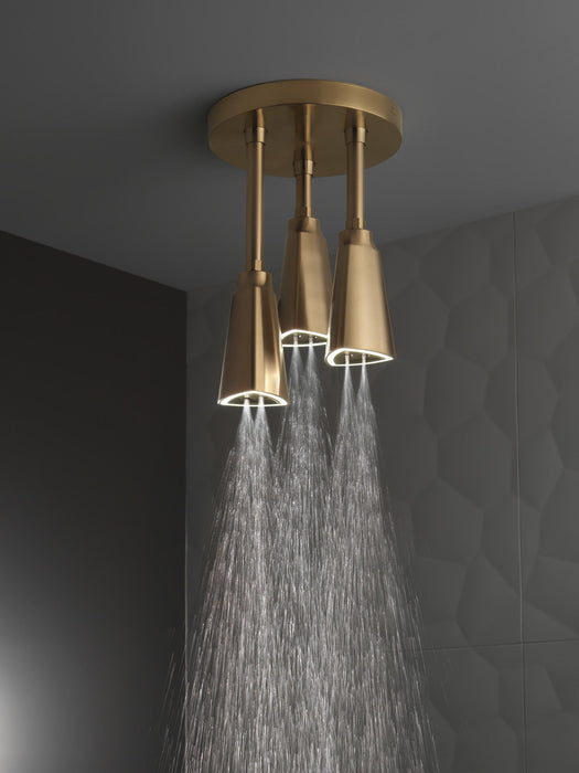 Delta Universal Showering Components 57140 H2OKINETIC Pendant Raincan Shower Head with LED Light
