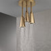 Delta Universal Showering Components 57140 H2OKINETIC Pendant Raincan Shower Head with LED Light, champagne bronze - view 3