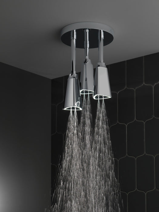 Delta Universal Showering Components 57140 H2OKINETIC Pendant Raincan Shower Head with LED Light