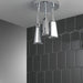 Delta Universal Showering Components 57140 H2OKINETIC Pendant Raincan Shower Head with LED Light, chrome - view 4