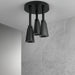 Delta Universal Showering Components 57140 H2OKINETIC Pendant Raincan Shower Head with LED Light, matte black - view 2