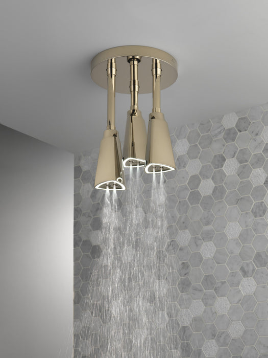 Delta Universal Showering Components 57140 H2OKINETIC Pendant Raincan Shower Head with LED Light